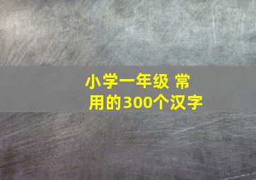 小学一年级 常用的300个汉字